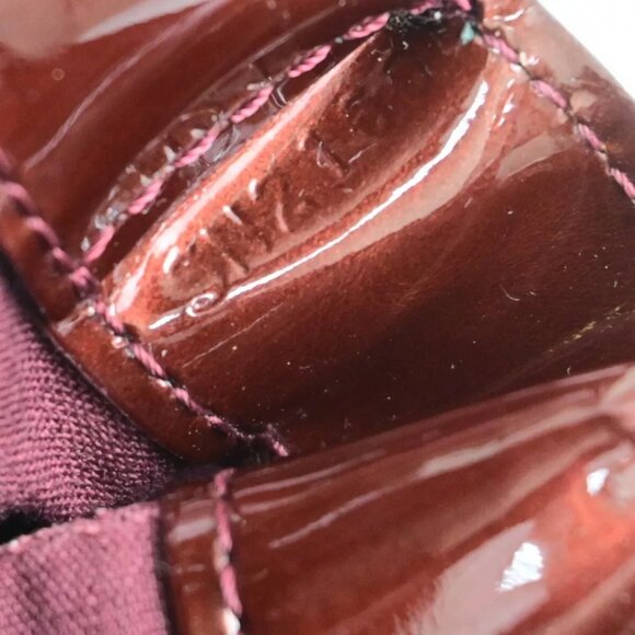 LOUIS VUITTON Wilshire PM Hand Bag Monogram Vernis Rouge Fauviste - Picture 9 of 14